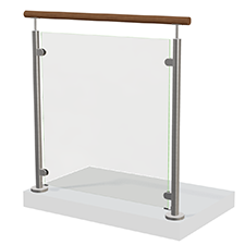 Rustfrit gelænder med glas_06